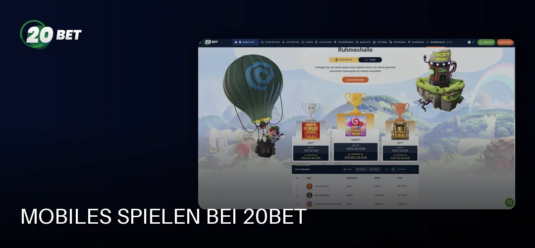 20bet Casino promotional banner